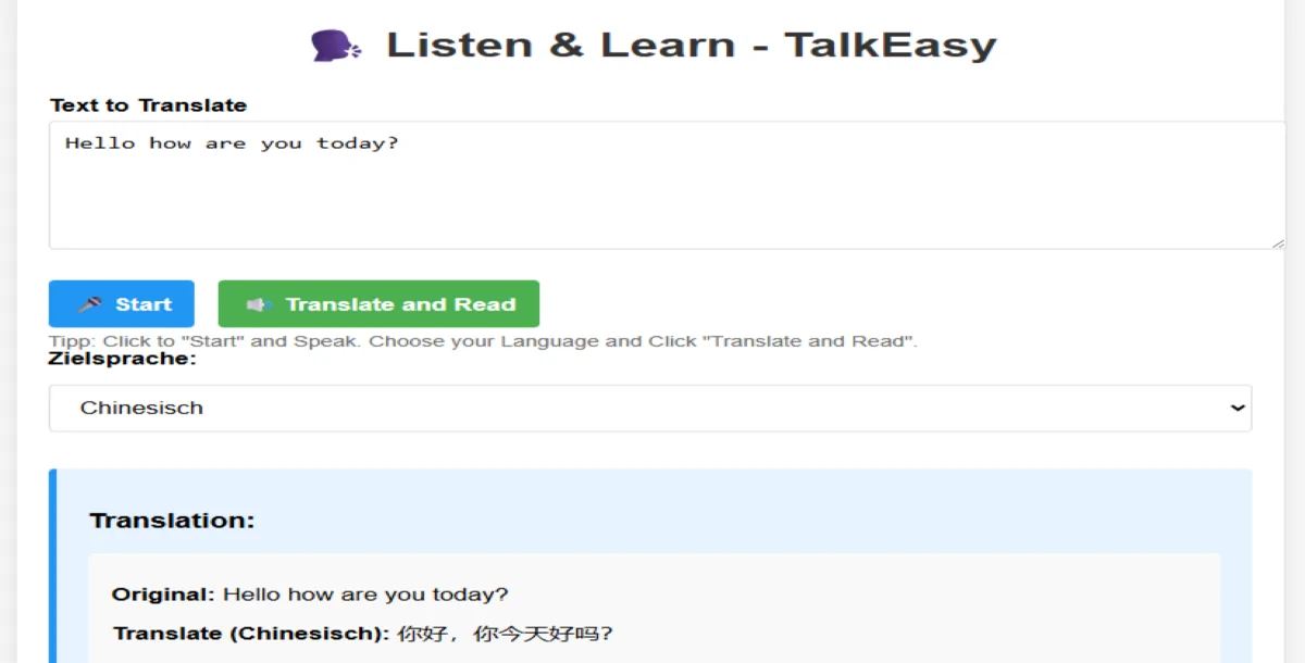 TalkEasy - Listen and Learn