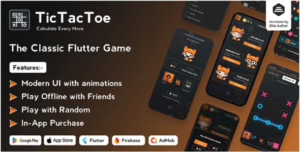 Tic Tac Toe v2.0.0 - The Classic Flutter Tic Tac Toe Game