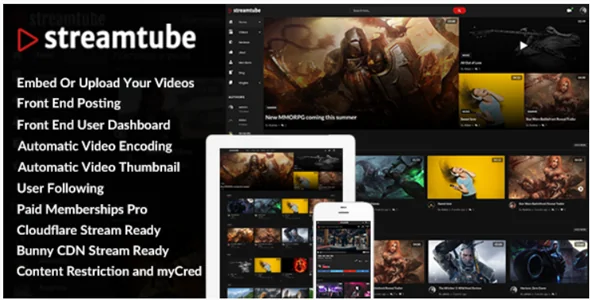 StreamTube v4.17 - Video WordPress Theme