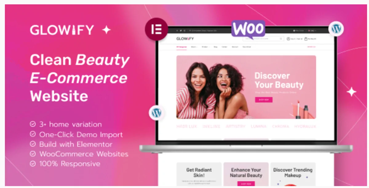 Glowify v1.0 - Beauty and Cosmetics Shop WordPress Theme