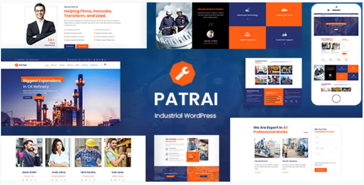 Patrai Industry v2.8 - Industrial WordPress