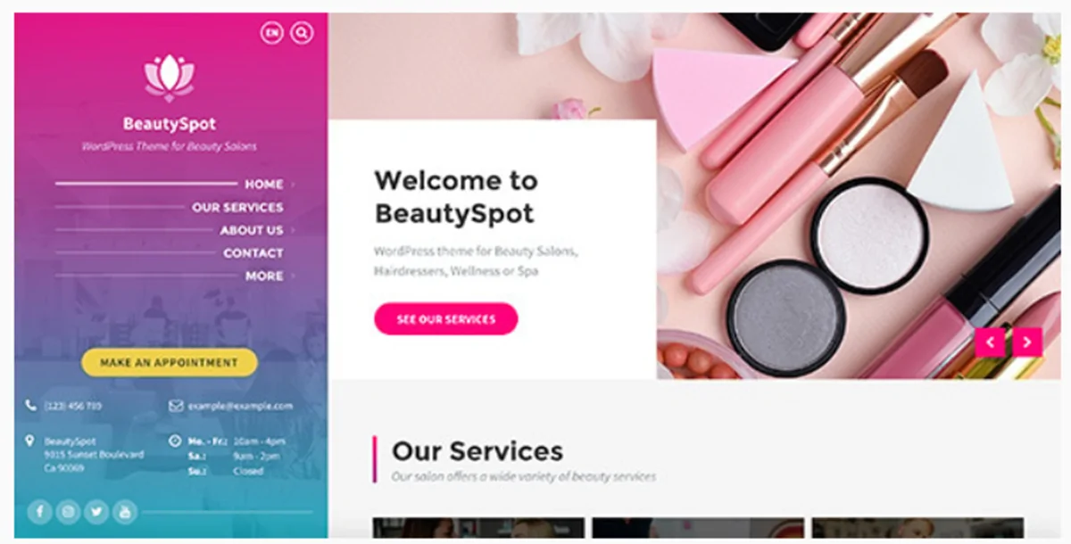 BeautySpot v3.5.16 - WordPress Theme for Beauty Salons
