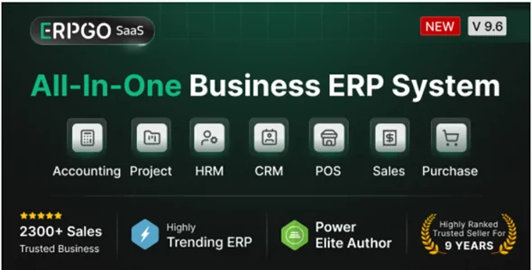 ERPGo SaaS v9.6 - All-In-One Business ERP System - nulled