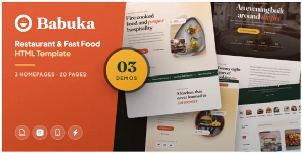 Babuka - Restaurant & Fast Food HTML Template