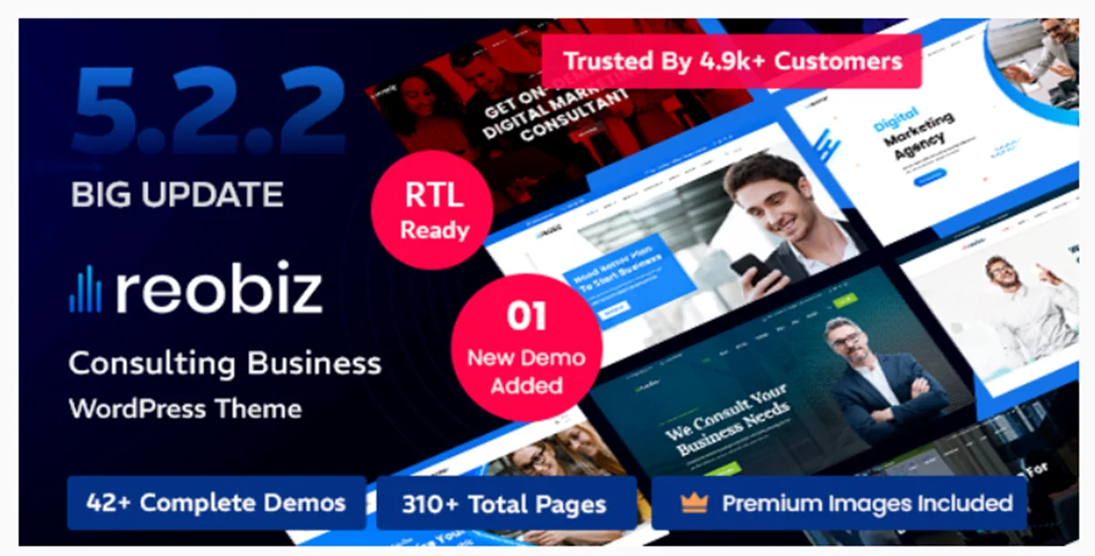 Reobiz v7.0.2 - Consulting Business WordPress Theme