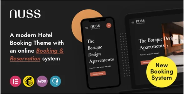 Nuss v1.3.3 - Hotel Booking WordPress