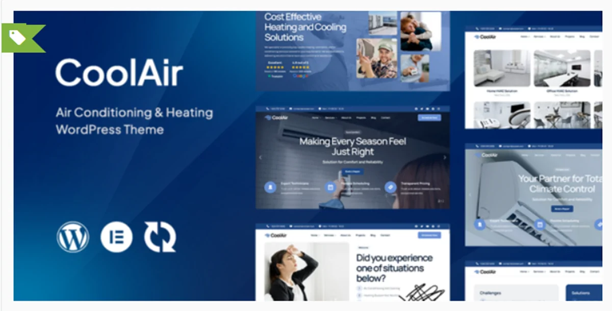 Coolair v1.1.5 - Air Conditioning & Heating HVAC WordPress Theme