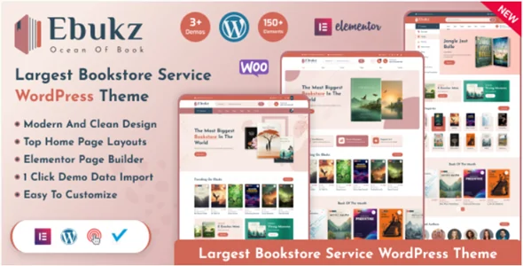 Ebukz v1.0.0 - eBook & eReading Shop WordPress Theme