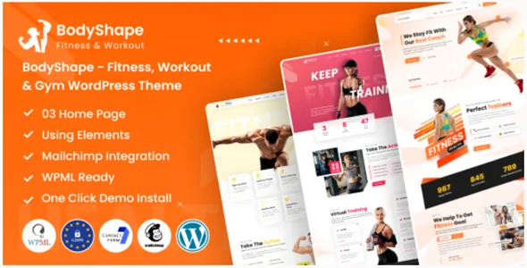 BodyShape v1.2 - Fitness, Workout & Gym WordPress Theme