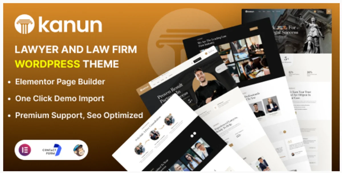 Kanun - Lawyer & Law Firm WordPress Theme