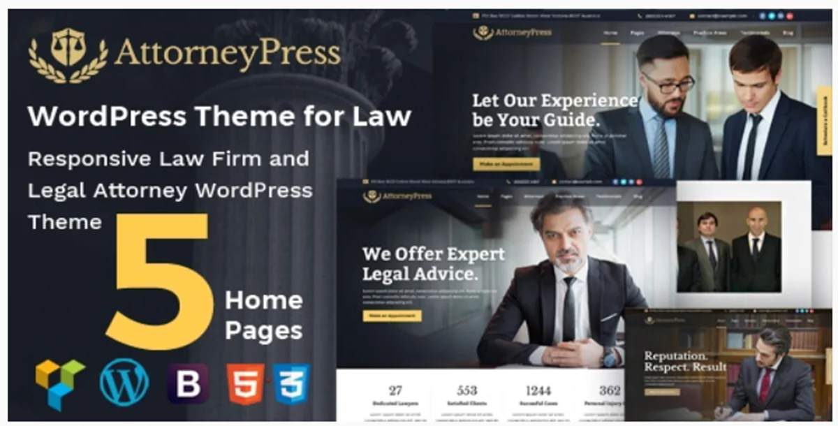 Attorney Press v2.2.1 - Lawyer WordPress Theme