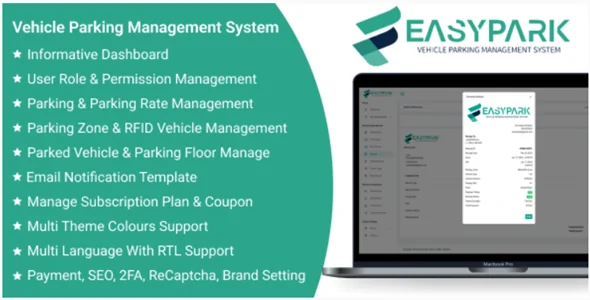 EasyPark SaaS v2.0 - Vehicle Parking Management System