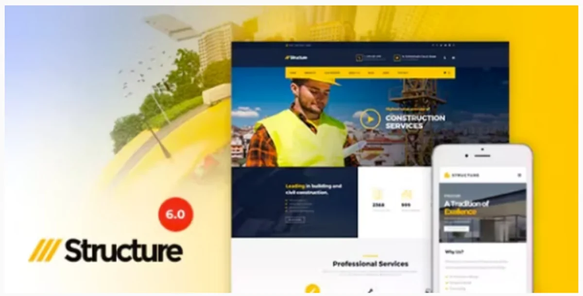 Structure v7.4.1 - Construction WordPress Theme