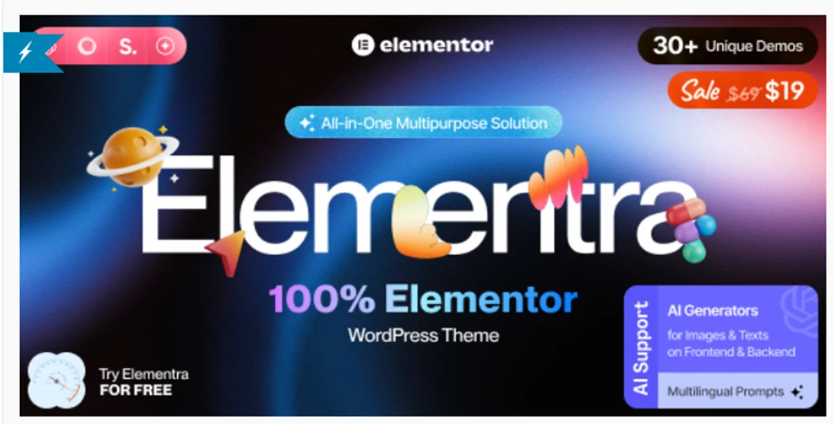 Elementra - 100% Elementor WordPress Theme
