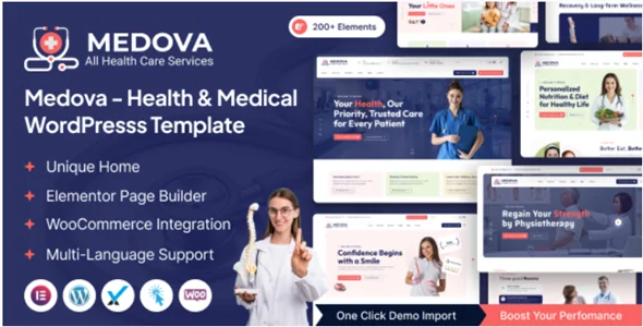 Medova v1.4.0 – Health & Medical WordPress Theme