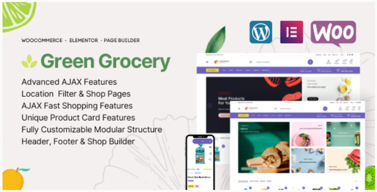 Green Grocery v1.2.2 - Grocery Store Organic Food WordPress Theme