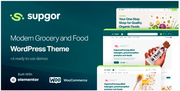 Supgor v1.0.4 - Grocery Store and Food WordPress Theme