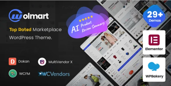 Wolmart v1.10.2 - Multi-Vendor Marketplace WooCommerce Theme