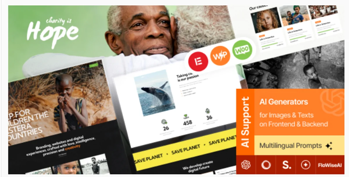 Hope | Non-Profit, Charity & Donations WordPress Theme + RTL