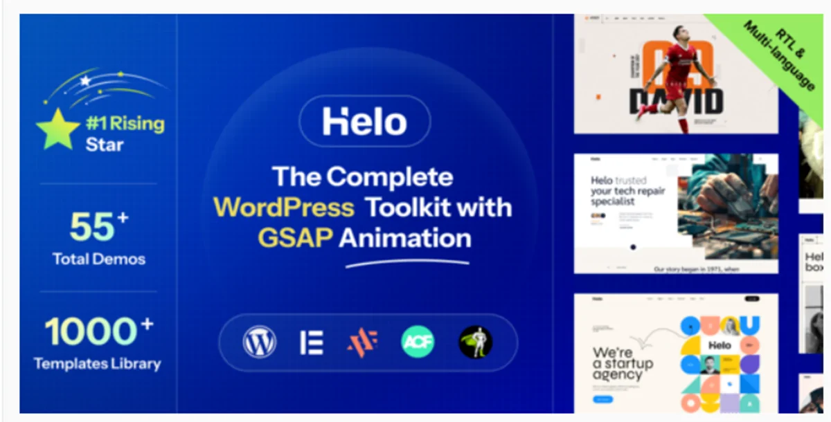 Helo | Multi-Purpose Elementor WordPress Theme