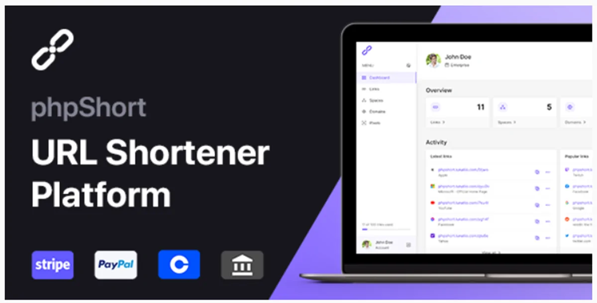 phpShort - URL Shortener Platform