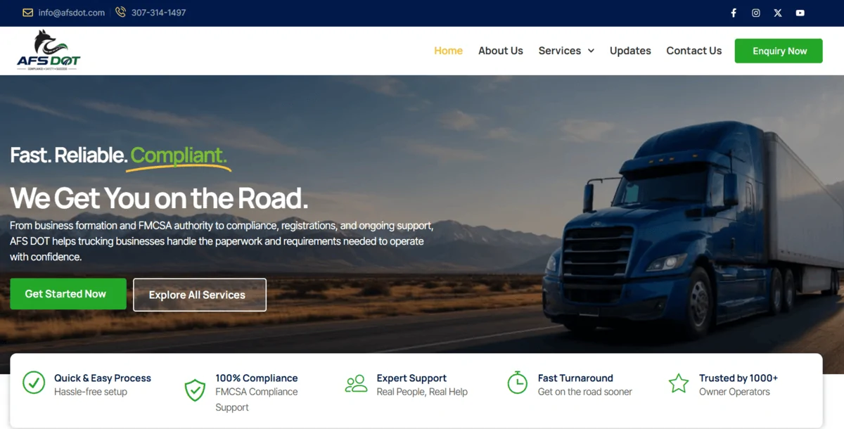 Trucking & Logistics WordPress Website Template | Elementor Pro | Transport & Freight Business