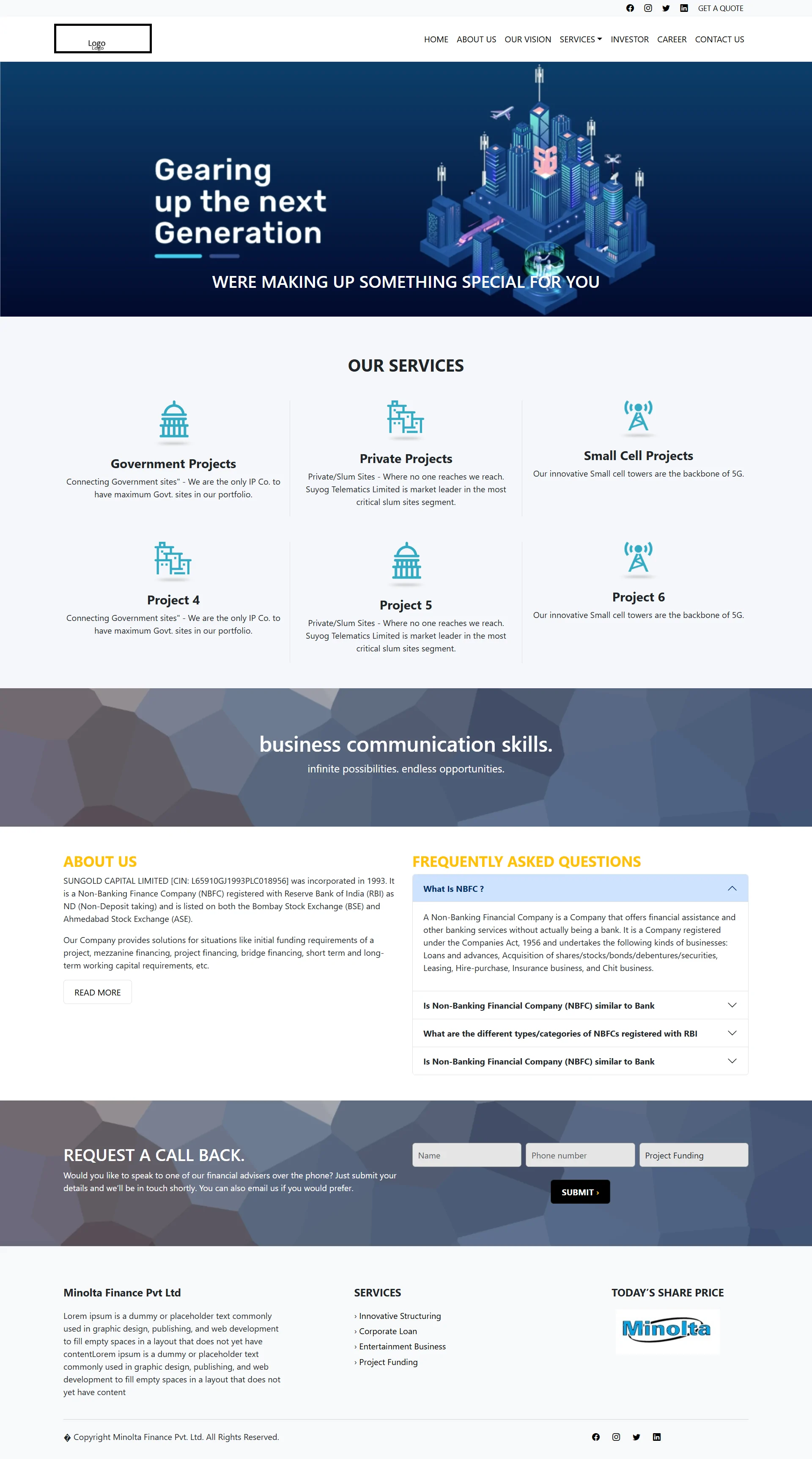Simple Clean and Dynamic PHP Website with Admin Panel