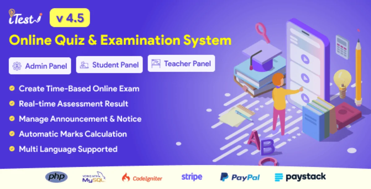 iTest v4.1 - Online Quiz & Examination System