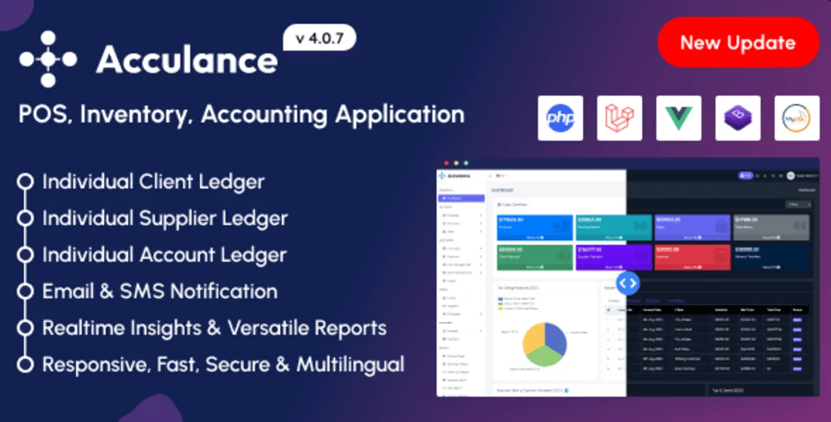 Acculance v4.0.7 - POS, Inventory, Accounting Application