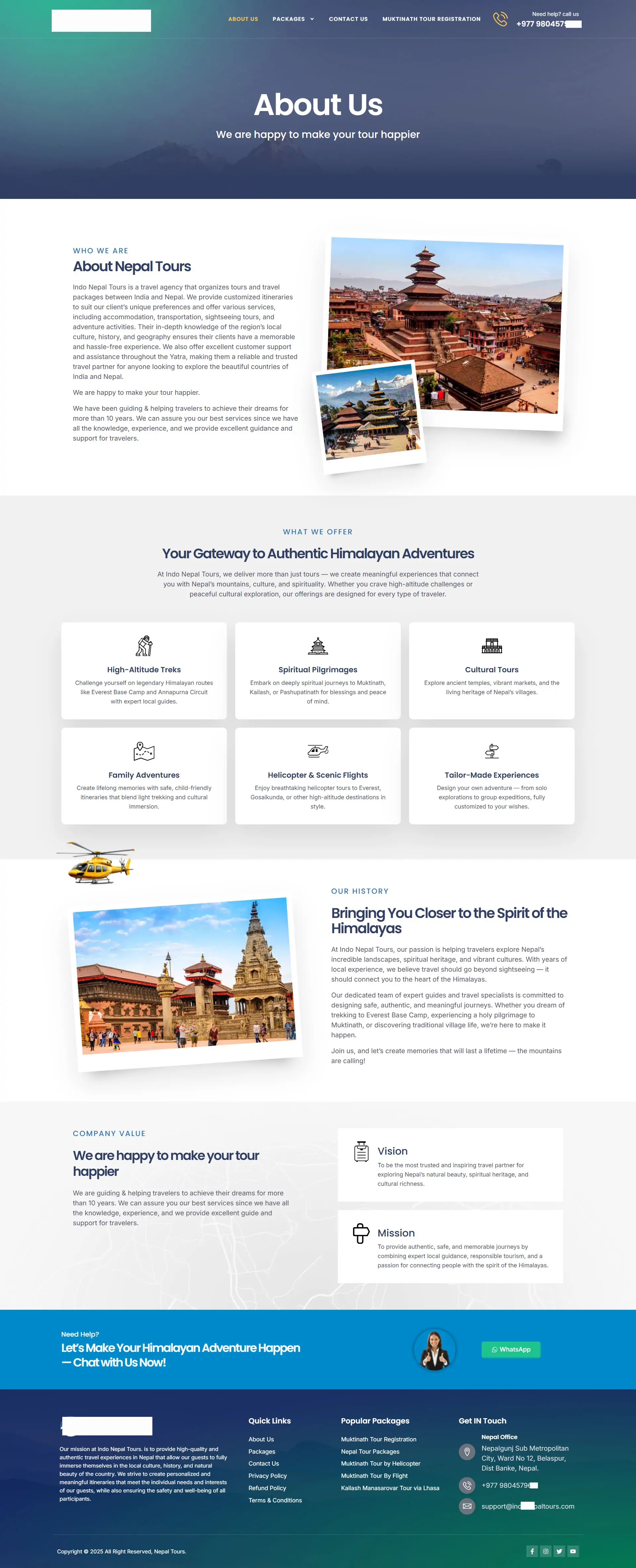 Tour & Travel Agency WordPress Website Template | Elementor | Responsive & SEO Ready