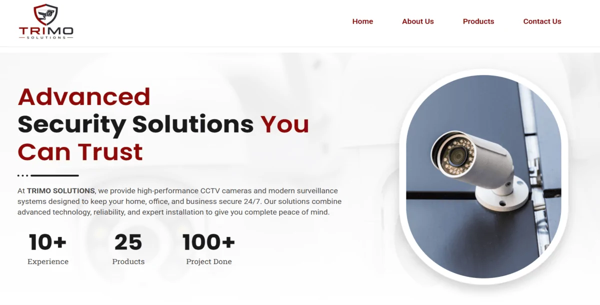 Security & CCTV Company WordPress Website Template | Elementor | Surveillance Business Website