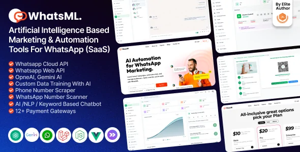 WhatsML – AI-Based Marketing & Chat Automation & Bulk Sender Tools for WhatsApp (SaaS)