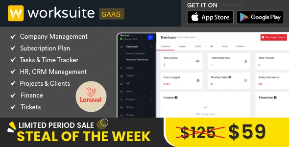 Worksuite Saas - Project Management System