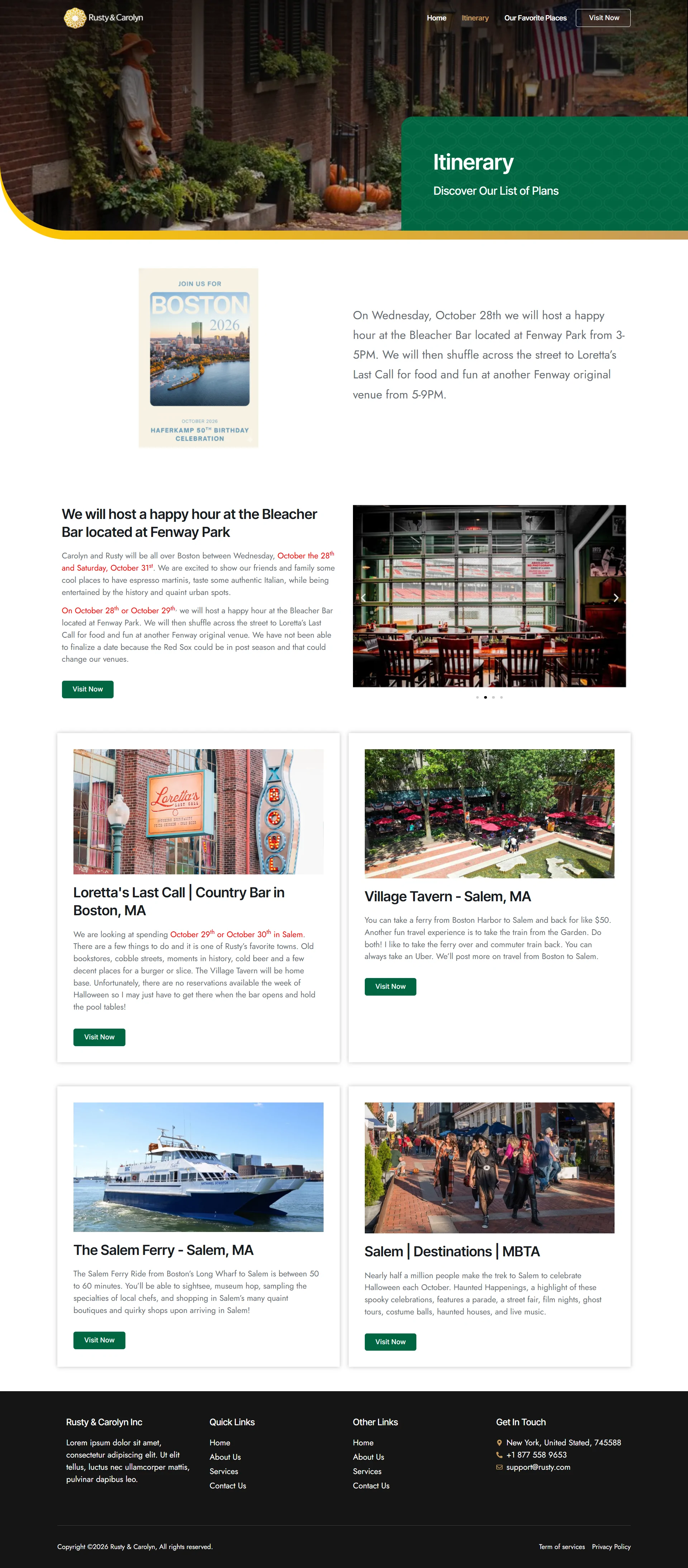 Family Tour Planning WordPress Website Template | Elementor | Travel & Holiday Booking