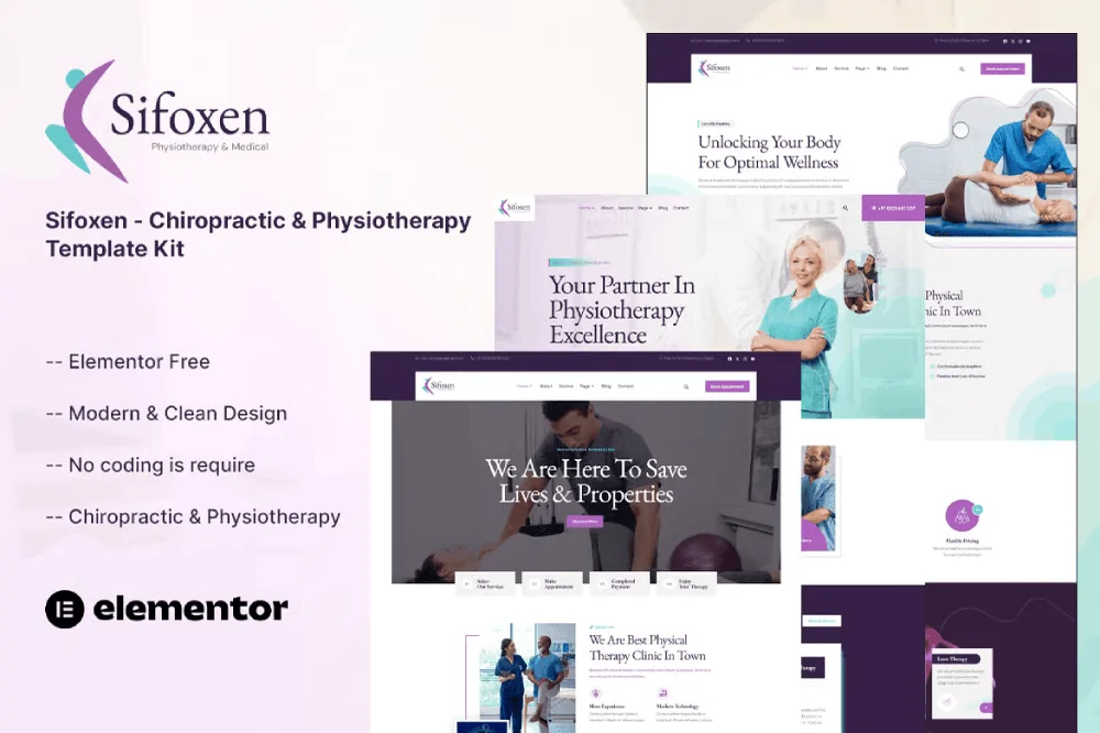 Sifoxen – Chiropractic & Physiotherapy Template Kit