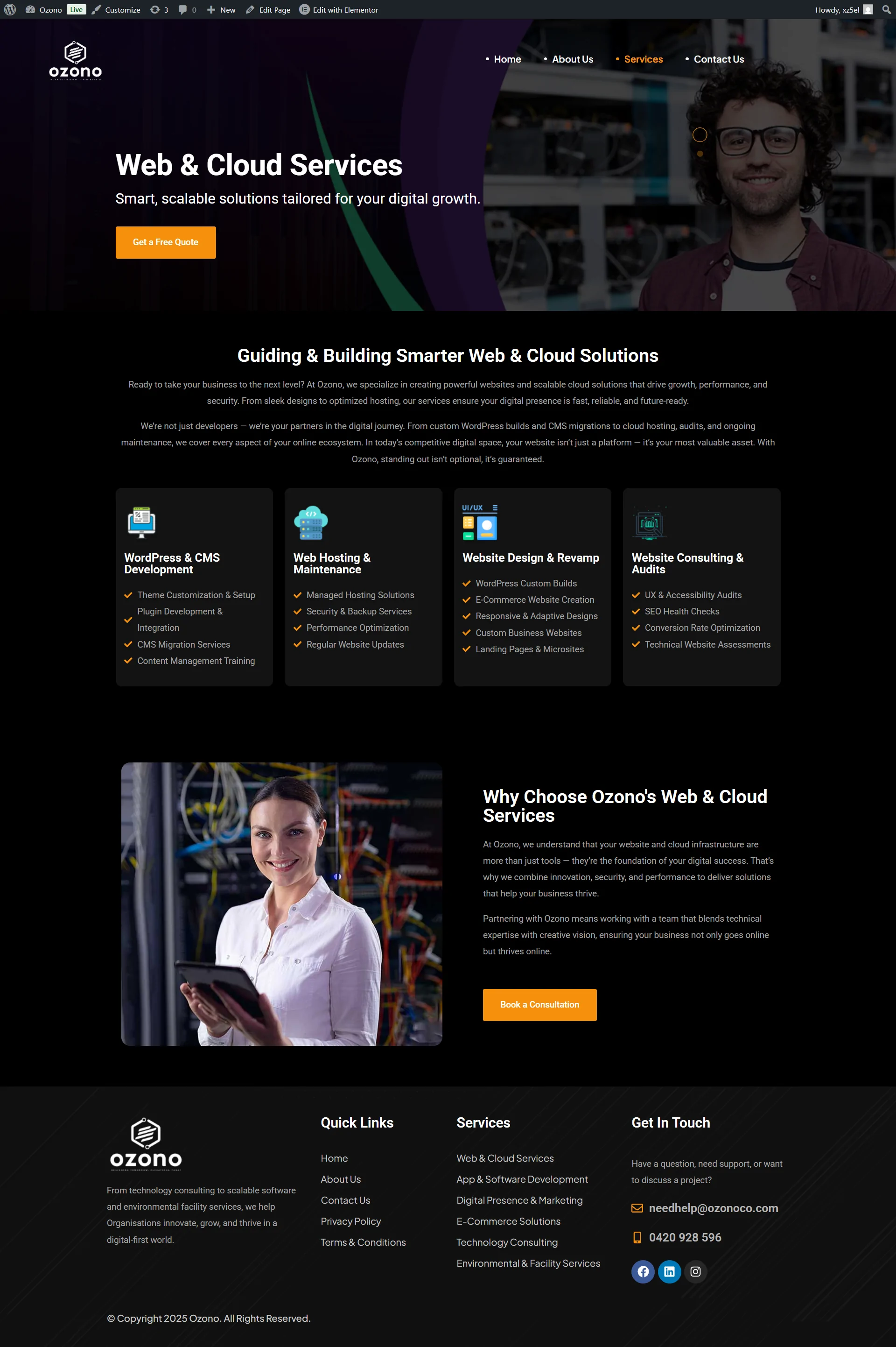 Digital Marketing WordPress Website Template | Elementor | Ogency WP Theme | Pure Black