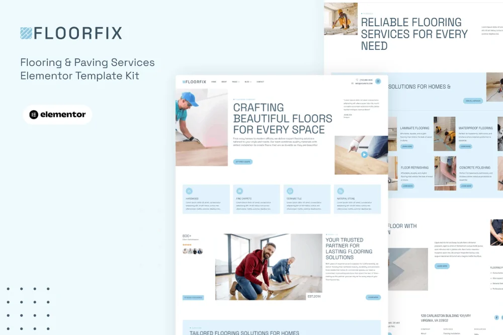 Floorfix – Paving & Flooring Services Elementor Template Kit